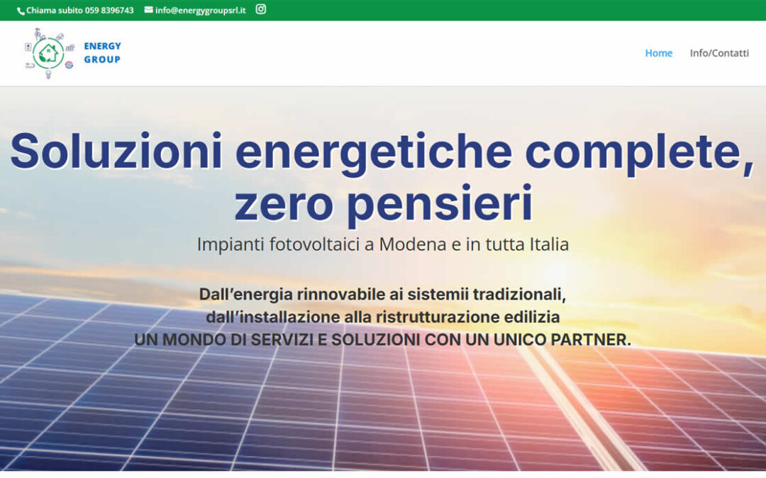 Energy Group Srl Modena impianti fotovoltaici